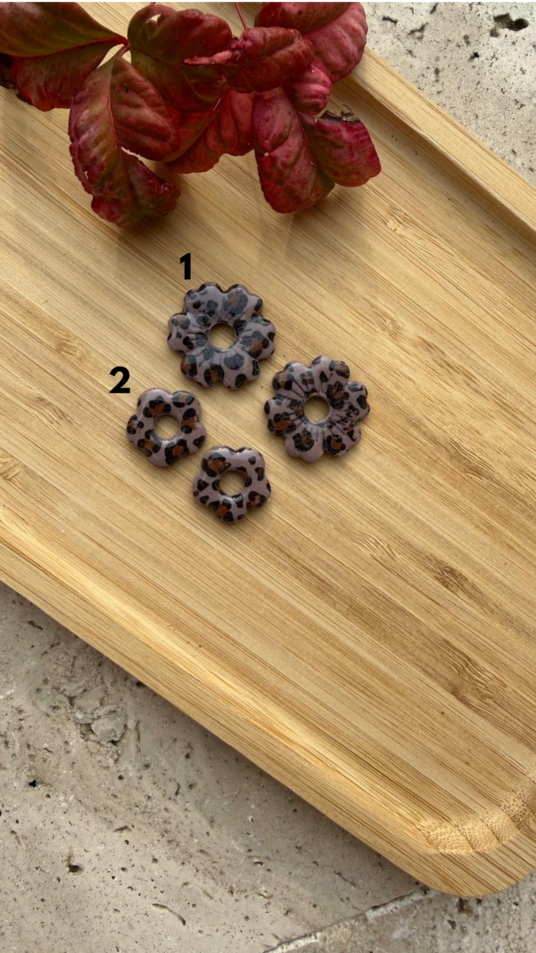 PAMPILLE CAPUCINE ET LIZEA LEOPARD VIOLINNE